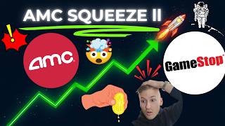 AMC STOCK SQUEEZES UP 133% & BREAKS OUT, ABOVE THE 200 DAY EMA!!!!!