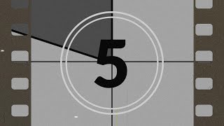 Copyright Free Old Film Countdown | 5 Seconds