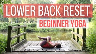 LOWER BACK RESET - Easy Yoga for Lower Back Pain (Gentle Supine Stretch)