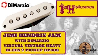 DiMarzio Virtual Vintage Heavy Blues 2 Pick Ups- Jimi Hendrix Intro Jam Session (Clean Tone)