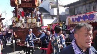 川越まつり2018 西小仙波町山車の引き回し