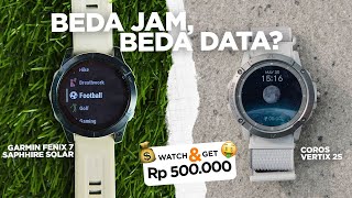 BEDA DAFTAR JENIS OLAHRAGA & DATA LARI DI GARMIN FENIX 7 SAPPIRE & COROS VERTIX 2S