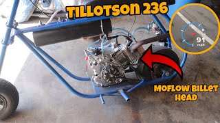 My Tillotson 236 Mini Bike Hit 90 MPH!