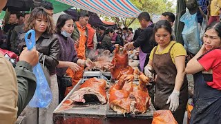 CHỢ LỢN QUAY LỚN NHẤT KHÁCH DU LỊCH CHEN NHAU MUA ĐẾN CHẬM CHỈ BIẾT ĐỨNG NHÌN