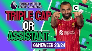 TRIPLE CAPTAIN OR ASSISTANT MANAGER CHIP! FPL DOUBLE GAMEWEEK BEST PLAYERS TO TRANSFER IN! GW 23+24