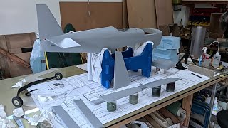 DR-107 One Design RC plane build, Update #22, Priming and Battery Hatch Completion