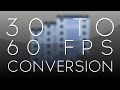 After Effects Tutorial: 30 to 60 FPS Conversion