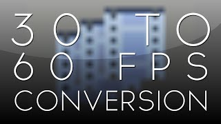 After Effects Tutorial: 30 to 60 FPS Conversion