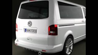 3D Model of Volkswagen Transporter T5 Caravelle Multivan 2011 Review