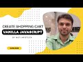Create a Shopping Cart Using Vanilla JavaScript | ES6 | English ✈⭐