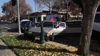 Teens Crash Stolen Car During Police Chase In Downtown Modesto, California - News
