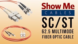 SC/ST 62.5/125 Multimode Duplex Fiber Patch Cable - OM1