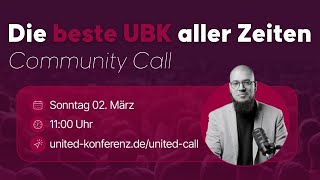 Die beste UBK aller Zeiten ist fertig - Das erwartet dich auf der United Business Konferenz 2025