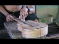 REAL HANDMADE UKULELE that completes all by hand.