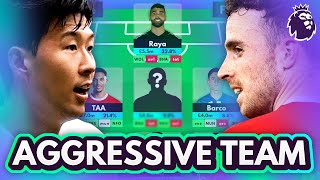 FPL 2024/25 MY AGGRESSIVE GW1 TEAM \u0026 STRATEGY! | Fantasy Premier League New Season Team Selection