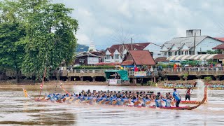 40 ฝีพาย รอบรองชนะเลิศ  ธิดาเพชรทรายทอง 🔵Vs🔴 สิงห์วุฒิชัย  (เที่ยว 1)  แข่งเรือนัดเปิดสนามน่าน 67