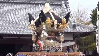 住吉神社北条節句祭本宮　東高室御旅所入り（平成２８年４月３日）