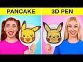 Tantangan Seni Pena 3d vs Seni Pancake Multi DO Challenge