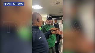 Watch | Gov Dapo Abiodun Celebrating The Super Eagles Win Against The Bafana Bafana of South Africa