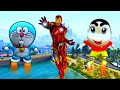 💥IRON MAN AND FRANKLIN SHIN-CHAN DORAEMON ALL CHARACTER IN GTA V GAMEPLAY VIDEO#ironman#shinchan