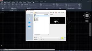 Insert dwg file as external link of AutoCAD