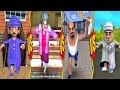 Scary Teacher 3D VS Scary Stranger 3D Vs Scary Robber -Miss T VS New Mr Grumpy VS Robbers (Android)