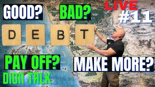 All about debt. Good debt. Bad debt. Pay off debt? Create more debt? Today's Dion Talk