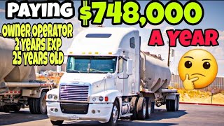 Trucking Company Offering $14,000 A Week, $60,000 A Month, $748,000 A Yr For Owner Operators