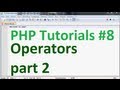 Basic PHP Tutorial 8: Arithmatic Operators: Doing math with php