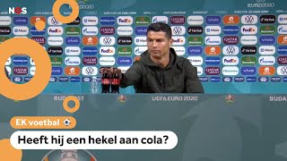Ronaldo haalt cola van tafel: 'Drink water'