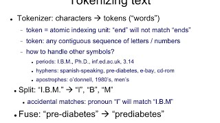 IR4.3 How to tokenize text