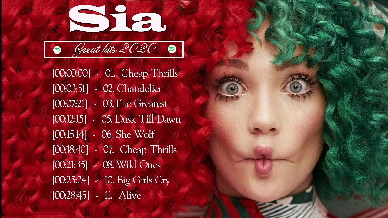 Sia Greatest Hits Full Album 2020 Sia Best Songs Playlist 2020