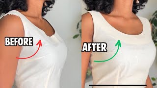 How To Fix A Gaping Neckline / Easy Technique!