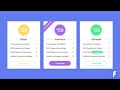 Responsive Pricing Tables using only HTML & CSS |  Price Cards in HTML & CSS