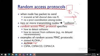 Lecture 30: Multiple Medium Access Link Protocols
