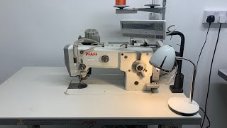 Automatic Pfaff 918 - 6 / 01 - 900 / 51 BS X 10.0 10 mm zig - zag sewing machine with Racing Puller