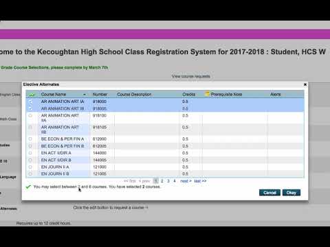 Powerschool Online Course Registration Youtube