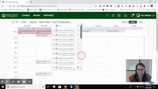 Schoology: Calendar Overview