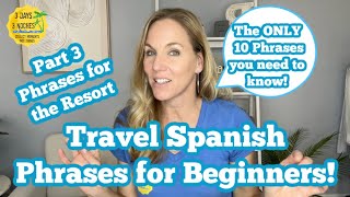 Spanish for Beginners | Travel Spanish for Beginners | Spanish Phrases for All Inclusive Resorts