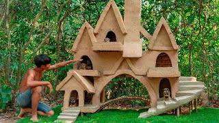 Build Amazing Castle For Rescued Dogs | Rescue & Feeding Amazing Puppies Daily | Dog Lovers