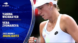 Yanina Wickmayer vs. Vera Zvonareva Highlights | 2023 US Open Round 1
