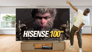 Gaming on a 100” 4K TV! Hisense U76 Experience 🔥