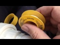 Permanent water tight seal on threaded plastic joiners. Teflon tape on plastic fittings Permanent water tight seal on threaded plastic joiners. Teflon tape on plastic fittings