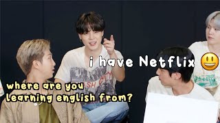 this jimin moment had me cackling LOL his lil “netflix” is so cute #Shorts #BTS #Jimin #Interview