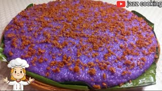 Ube Biko Filipino Sticky Rice | Pinoy Kakanin