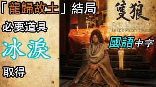 【隻狼地圖】冰淚 取得。「龍歸故土」結局 必要道具(國語中字)