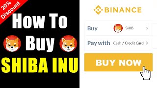 How To Buy SHIBA INU COIN ✅ Binance Tutorial (Step-by-Step)