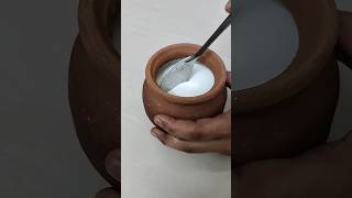 మట్టి కుండలో గడ్డ పెరుగు l Homemade Curd l How to Curd l పెరుగు గడ్డగా రావాలంటే #shorts #curd #food