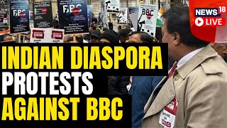 Indian Diaspora Protests Outside BBC Headquarters In London | BBC Documentary On Modi | UK News LIVE