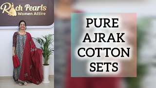 PURE AJRAK COTTON SETS